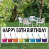 Happy 50th Birthday Banner - Cupcakes 3 feet x 9