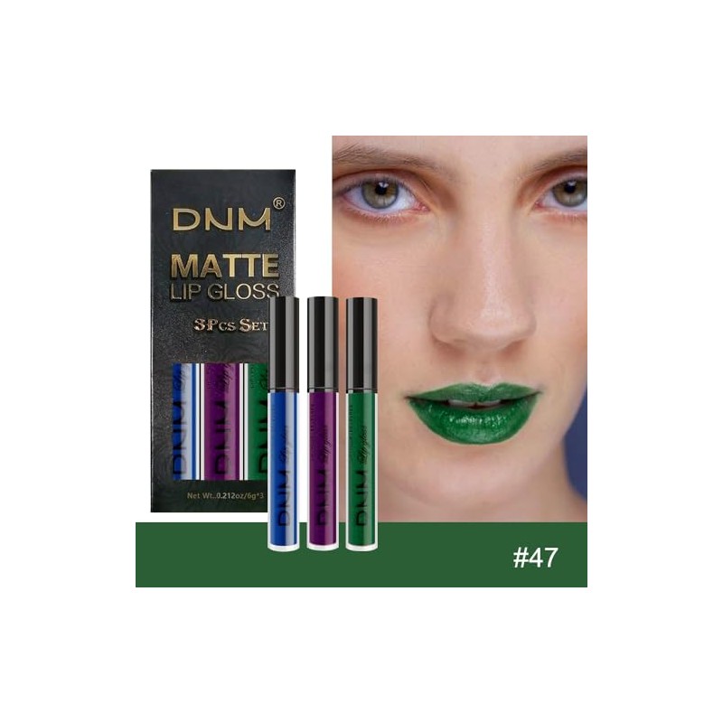 AMYS DIARY- Juego de 3 lápices labiales líquidos mate morado
