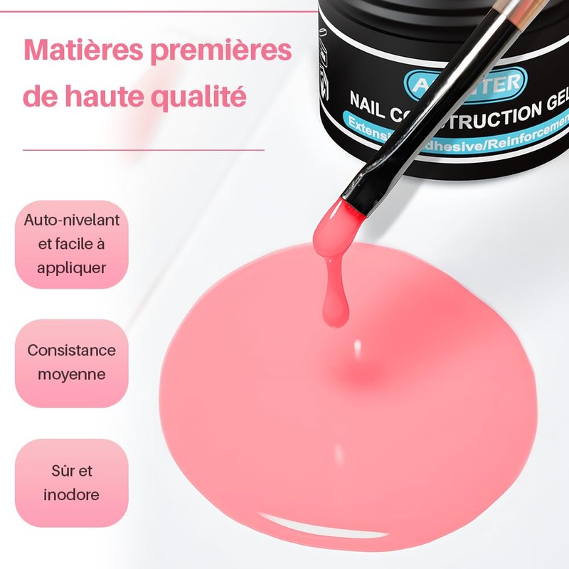 Gel Builder for Strengthening Gel and Resins for False Nails