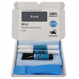Genuine Colors Stealth / Slate Grey 5FLV Paint Pen Compatible / Replacement for Ford Grey [Includes a Colour Smoothing Tool]