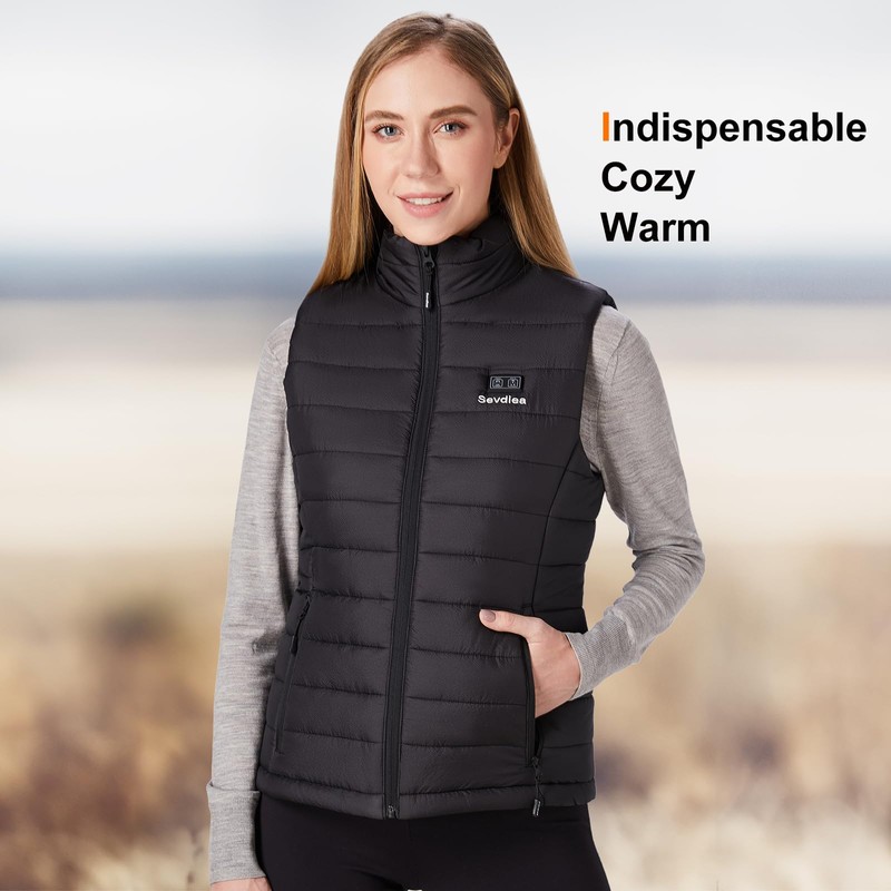Sevdiea Heated Vest for Women with 16000mAh 7.4V Battery Pack