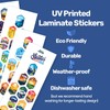 Let's Wander USA 50 States Stickers - Weatherproof and Waterproof