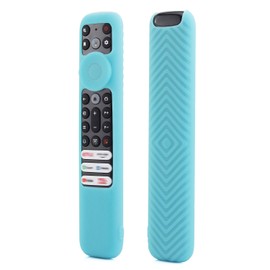 JCMOYUTY RC923 Remote Cover, Case for TCL RC813 FMB1 / RC902V FMR1 / RC923 LED Smart TV Remote Control Silicone Skin Glow Blue
