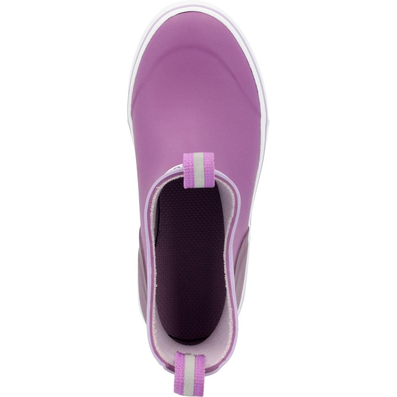 Little Kids Ankle Deck Boot, Purple, Size 7(M)