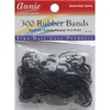 Annie Assorted Size Black Rubber Bands 300 ct #3152
