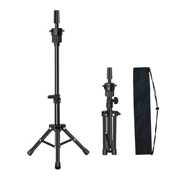 WXYYKX Wig Stand Adjustable Practice Head Tripod Mini Wig Head