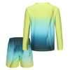 Aisyee Little Boys Two Piece Rash Guard Swimsuits Kids Long