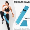 Lenwen 12 Pcs Fabric Resistance Bands for Working Out Booty