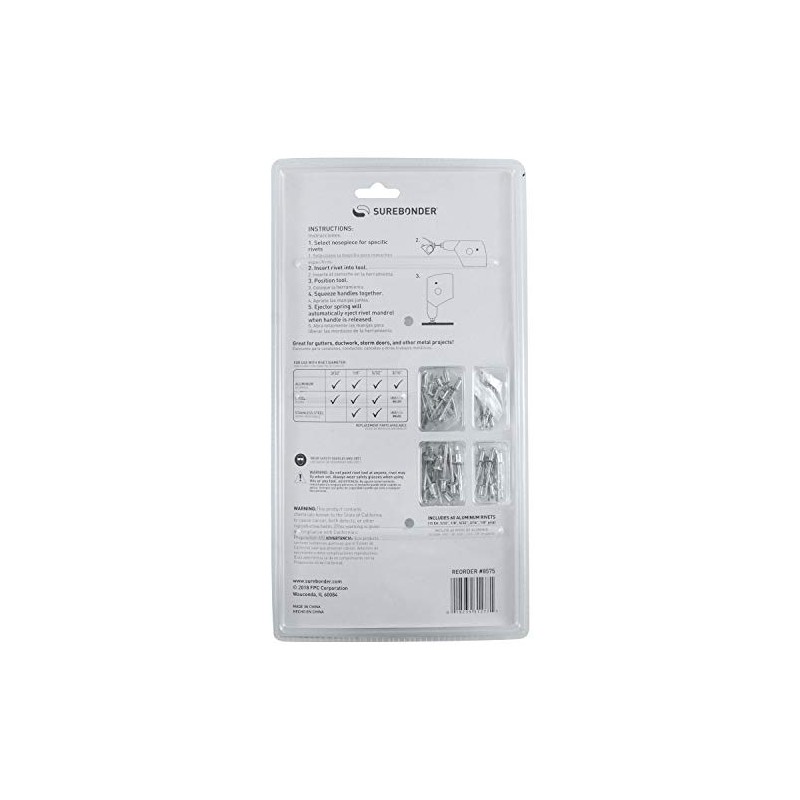 Surebonder 8575 Heavy Duty Rivet Tool Kit