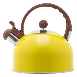 Whistling Kettle, 2.5L Stainless Steel Cooktop Kettle with Handle, Travel Camping Whistling Kettle for Gas Stove