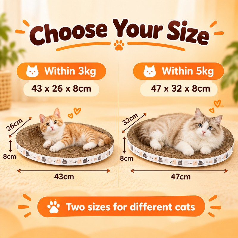 Corrugated Cardboard Cat Scratcher for Indoor Cats – Durable Scratching