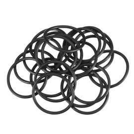 sourcing map 20 Pieces O-Ring Seal Metric 24mm x 28mm x 2mm Nitrile Rubber Sealing Ring for Cream Dispenser Pool Pump Quick Coupling Coffee Cup
