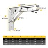 AINVLPRO Folding Shelf Brackets, Collapsible Heavy Duty Shelf Brackets for