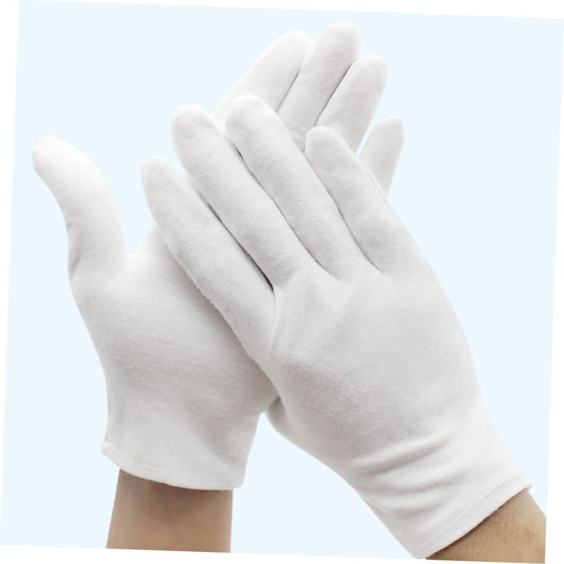 FOMIYES 12 Pair Lightweight Cotton Gloves Wear Resistant Protective Work