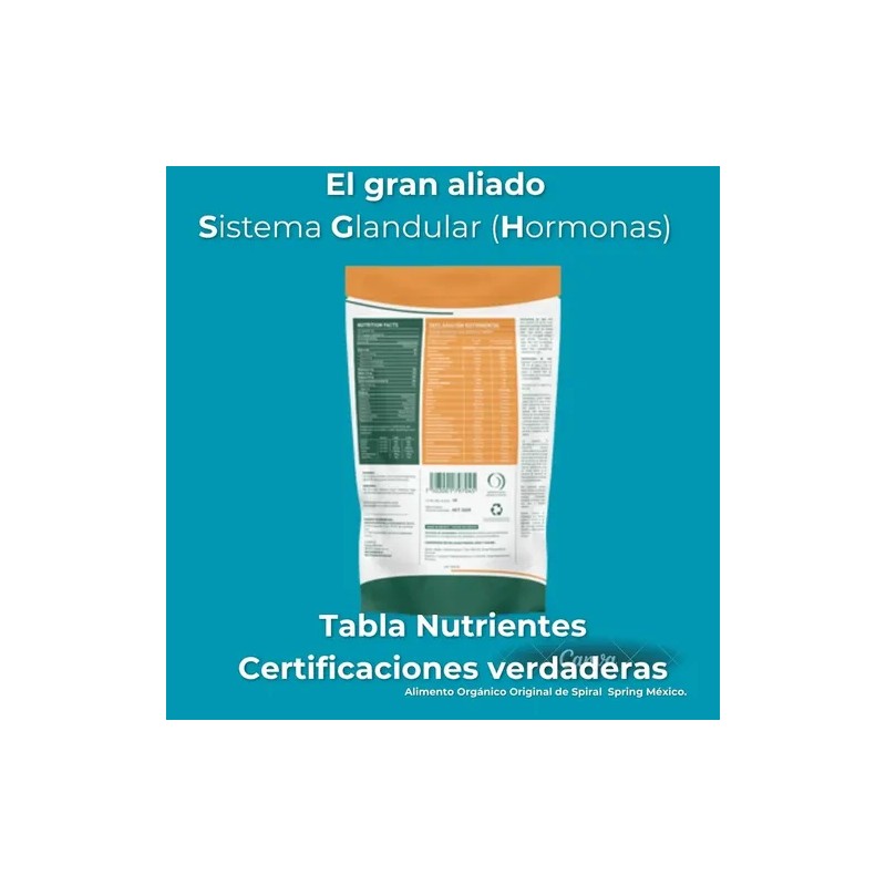 Alga Spirulina + Garbanzo + Curcuma Pack De 2 Bolsas