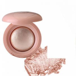 MAEPEOR Baked Highlighter Buildable Lightweight Natural Look Baked Highlighter Powder Palette, Highlight Face for a Shimmery or Matte Finish (Color 05)