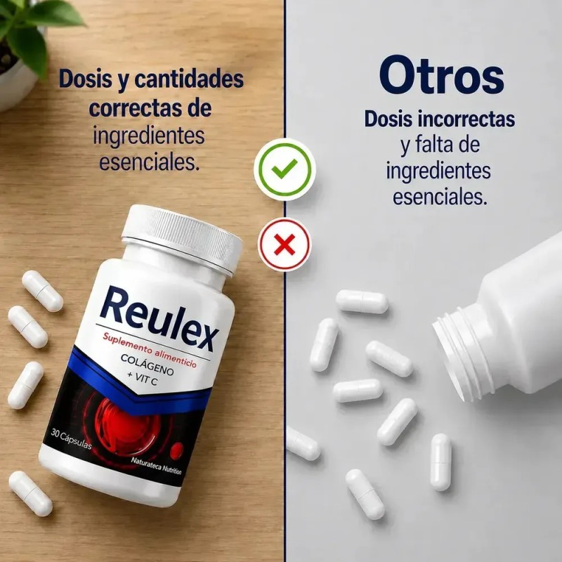 Reulex Original 3 Frascos | Colageno Msm | Vitaminas Y