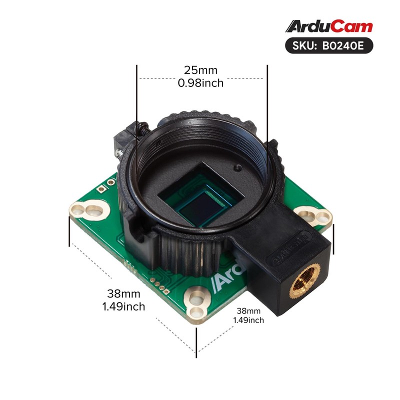 UCTRONICS for Raspberry Pi HQ Camera, 12.3MP IMX477 Camera Module