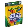 Crayola 587808 Broad Tip Ultra-Clean Washable Markers - Assorted (8/Set)