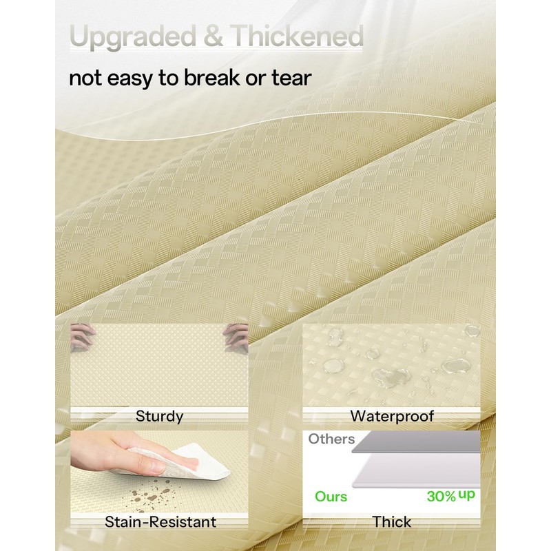 Revestimientos para estantes para armarios de cocina, 306 Beige
