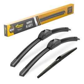 Raidbee® 22"+21" Windshield Wiper Blades with 11" Rear Wiper Blade Automotive Replacement Set for Jeep Grand Cherokee 2014 2015 2016 2017 2018 2019 2020 2021 – Genuine OEM Quality (Set of 3)