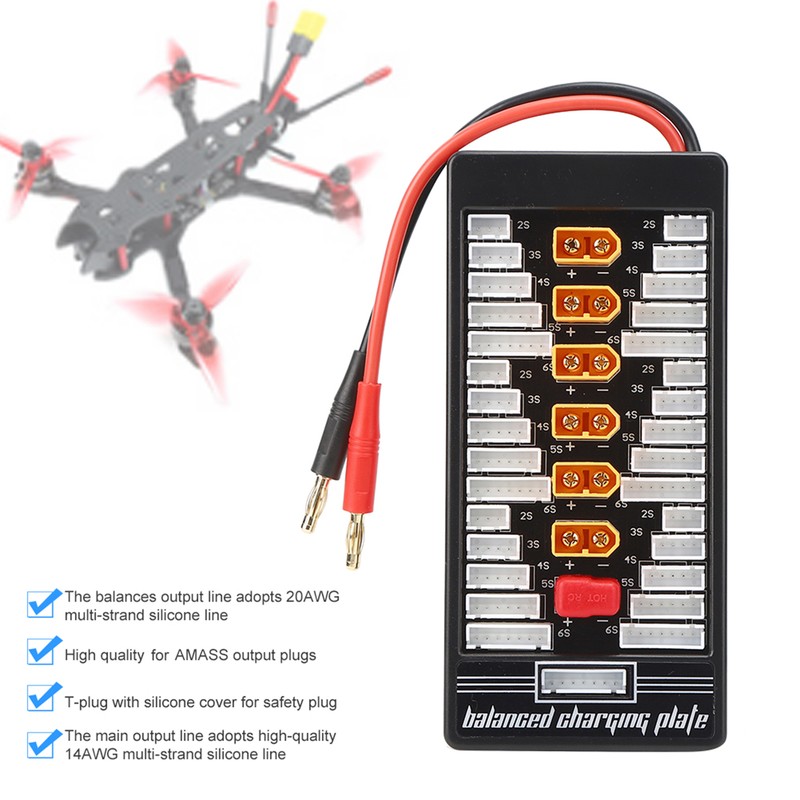 XT60 4.0 Banana Plug Parallel Charging Board RC Battery Charging
