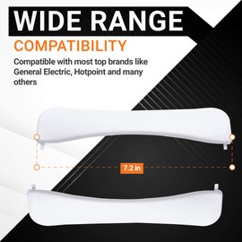 BlueStars WE01X20419 Dryer Door Handle - Compatible with GE Dryers GHDP490XXX, GTDXXX, HTDXXX - Replaces WE1M463 PS9494490