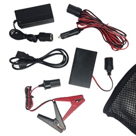 Power Supply Kit Includes AA Battery Holder, Alligator Clamp, 12V Extension Cord, 110 Power Supply