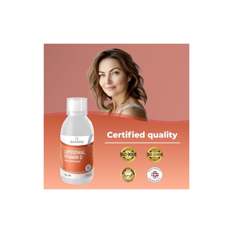 Bandini® Liposomal Vitamin D Liquid | 2000 IU Lipo Vitamin
