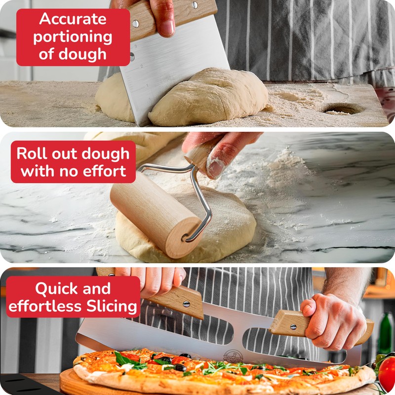 Premium Pizza Oven Accessories Kit - 6-Piece Set for Home