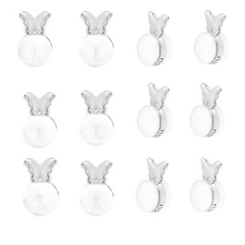 Orgrimmar 12PCS Soft Rubber Earring Backs for Droopy Ears, Silicone Earring Lifter for Heavy Earrings and Studs, Secure Earing Backs Replacement (Sliver)