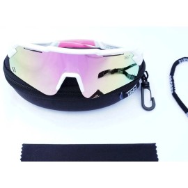 Velos Kids Softball Baseball Sunglasses for Youth softball 7-11U Polarized White/pink