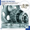 PATIKIL Thrust Ball Bearings 8x16x5 mm, 6 Pcs Chrome Steel