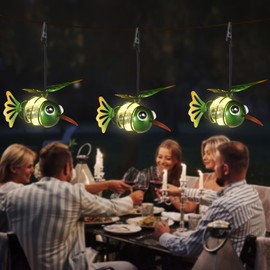 Hummingbird Solar Outdoor Hanging Lantern Creative Small Sculpture Lights Durable Waterproof Used for Party Festivals Garden Decor Birthday Gifts for Grandma Mon Women