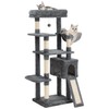 Komicoll 54 Inches Cat Tree, Tall Cat Tower with Hammock,