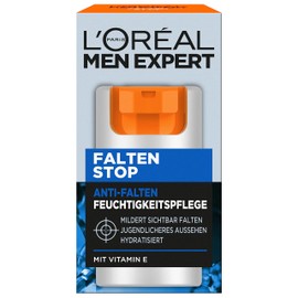 L'Oréal Men Expert Anti-Wrinkle Moisturiser for Men, Day Cream for Firm and Complexion and Hydrated Skin, Wrinkle Stop, 1 x 50 ml