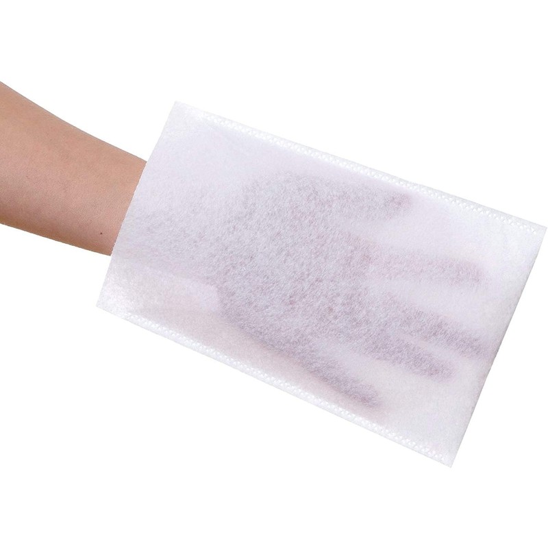 50 Pcs Disposable Wash Gloves Disposable Washcloths Molton medi-inn
