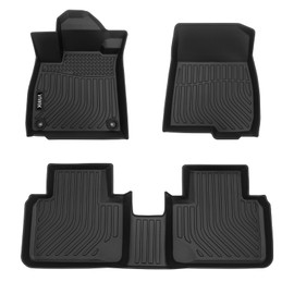 VIWIK Floor Mats for Honda Accord 2018 2019 2020 2021 2022, All Weather Protection Floor Liners Custom Fit Honda Accord, 1st and 2nd Row, TPE Black Odorless Anti-Slip Car Mats