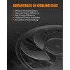 AZHZ Black A/C Condenser Fan Assembly for Honda for Odyssey