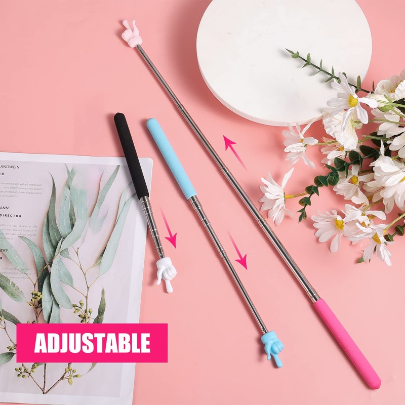 3pcs Teachers Pointer Stick, Telescopic Teachers Pointer Classroom Whiteboard Pointer