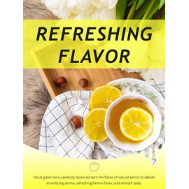 TeeLux Decaf Lemon Green Tea, Smooth Decaffeinated Green Tea with Refreshing Lemon Aroma & Flavor, 100 Count