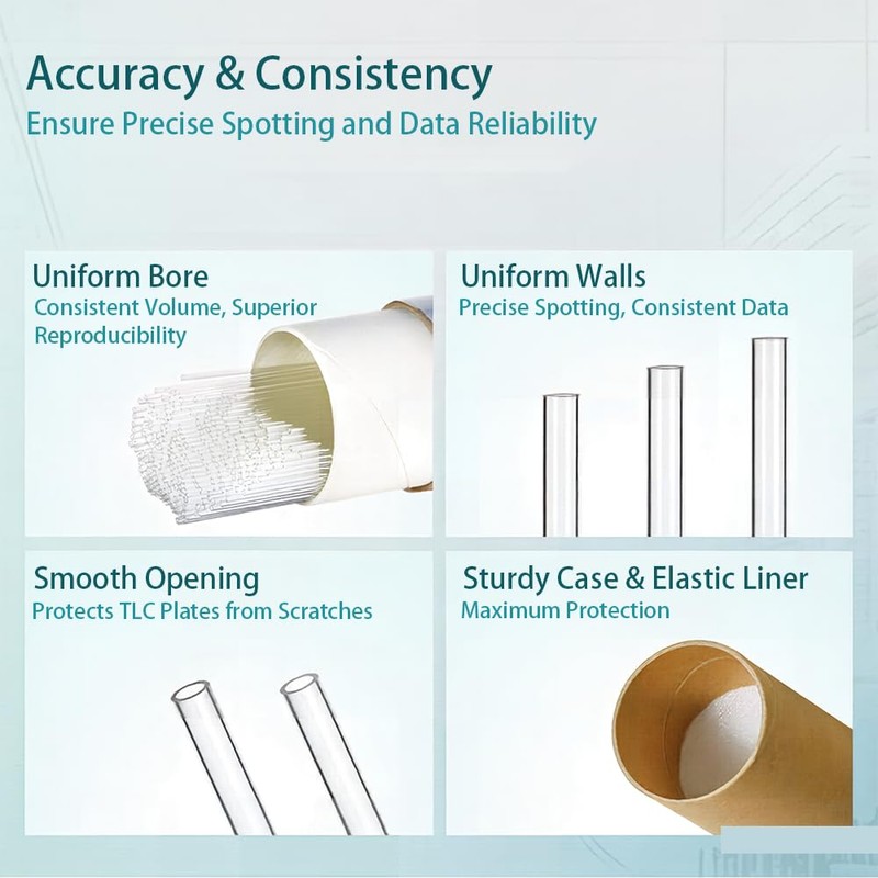 Glass Capillary Tube, Melting Point Tube Both Ends Open Glass
