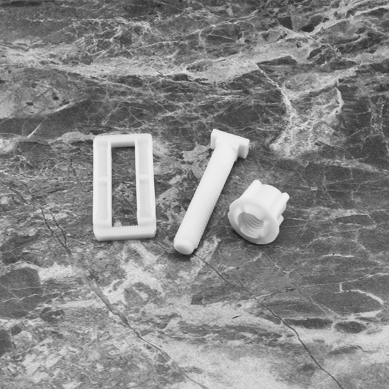 SG Store 4Pcs Rectangular Toilet Seat Hinge Bolt Screws Universal