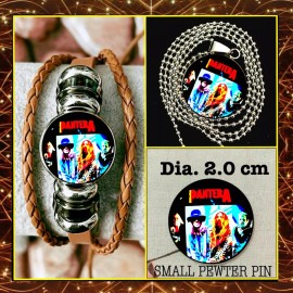 PANTERA  SET OF THREE BRACELET +NECKLACE+PIN