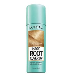 L'Oreal Paris Magic Root Cover Up Gray Concealer Spray Light to Medium Blonde 2 oz.(Packaging May Vary)