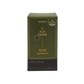 More True Camphor L-Theanine Ginkgo Leaf Extract Amino Acid L-Theanine Tea Tree L-Carnitine, 60 Tablets, 1 Box / 모어트루 캄포레 엘 테아닌 은행잎추출물 아미노산 L-테아닌 차나무 L-카르니틴, 60정, 1박스