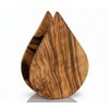 Olive Wood Napkin Holder. Beautiful, Unique, Decorative, Made of Mediterranean