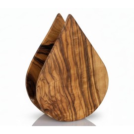 Olive Wood Napkin Holder. Beautiful, Unique, Decorative, Made of Mediterranean Olive Wood.