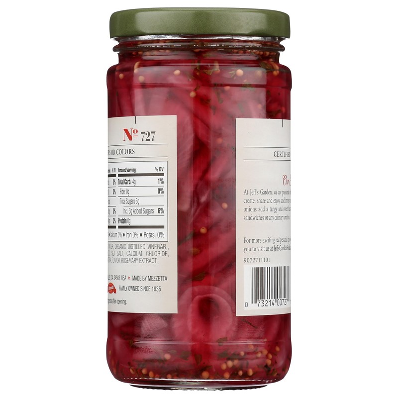 Jeff's Garden Pickled Red Onions, 12 FZ