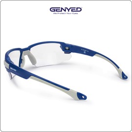 GENYED Safety Glasses with Interchangeable Lenses, EN166 certified, Work Glasses with UV400 Anti-Fog Anti-Scratch Lens, Perfect Fit, Safety Goggles, Protective Eyewear, Protection Glasses